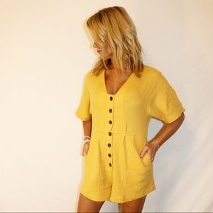 New Bright Yellow Romper